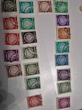 timbres allemagne année 1954