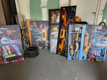 tableau sur le thème du taxi New York