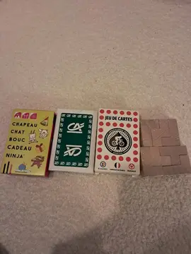 jeu de carte + bois