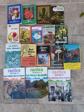 Lot de livres jardin et plantes