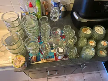 pot en verre pour cuisine ou autre