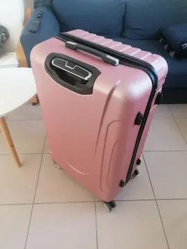 Grande valise rose