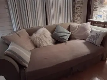 canape taupe long 240 prof 96 confortable