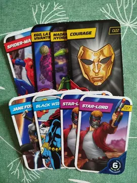 cartes Mrvel de chez E.Leclerc