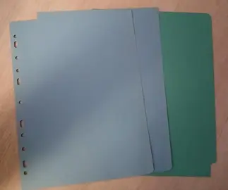 feuilles cartonné bleues