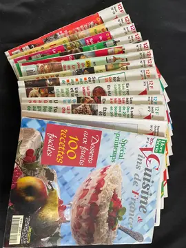 Lot de 13 journaux de cuisine