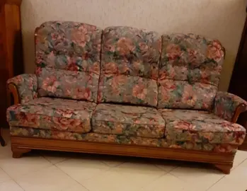 Canapé 3 places en bois massif (180cm)