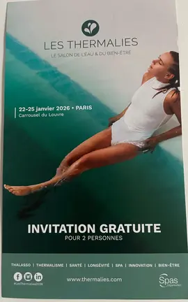 BIEN LIRE L’ANNONCE invitation salon thermalies