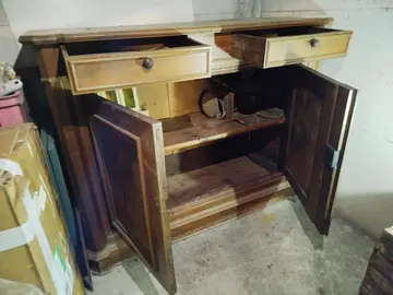 buffet rustique en bois massif