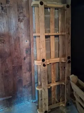 palettes en bois, sommier lit