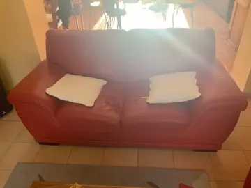 ensemble canapés rouge