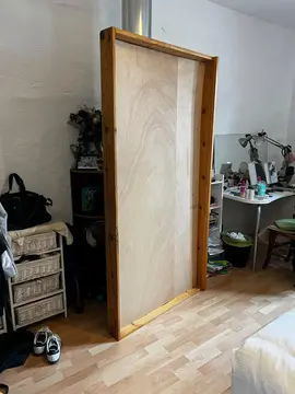 Tiroir de rangement en bois dessous lit enfant