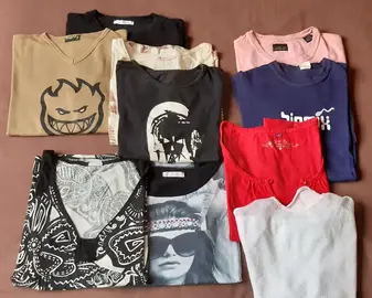 Lot tee-shirts femme manches courtes taille 36-38