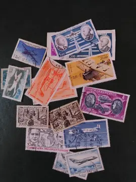 lot timbres France poste aérienne