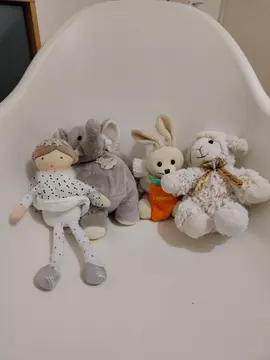 lot de 4 peluches tout doux