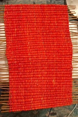 Set de table en raphia orange