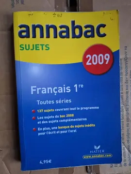 Livre Annabac Français 1ère toutes séries