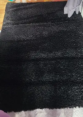 tapis moelleux noir 160x230