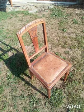 chaises anciennes assise cuir