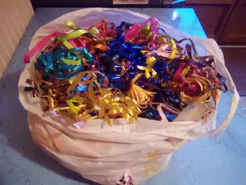 sac de bolduc pour Noël