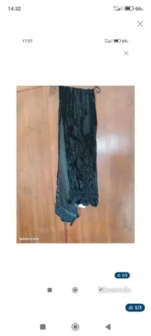 Longue écharpe noire