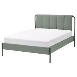 grand lit 140 état neuf avec cadre de lit et matelas