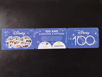 Carnet de timbres vide BC2320-Disney 100 ans d'histoires à partager