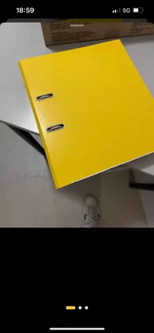 Classeurs gros anneaux jaune