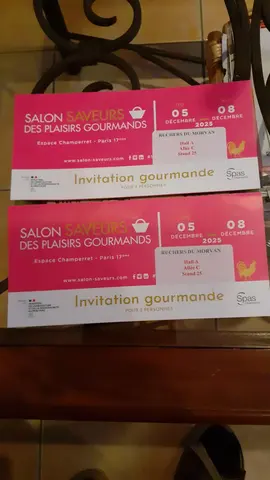 Invitations Salon Saveurs Paris
