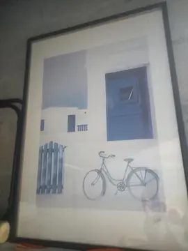 cadre bicyclette bleue