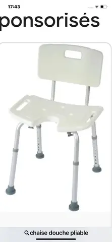 Chaise de douche