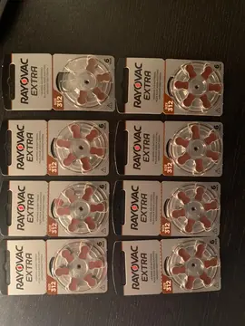 46 piles neuves pour protheses auditives