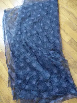 voile transparent pailleté