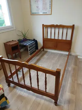 Bois de 2 lits jumeaux