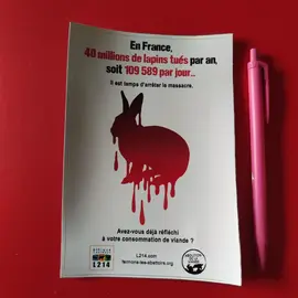 Autocollant vegan L214 neuf