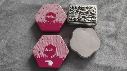 Lot de 4 boîtes métalliques