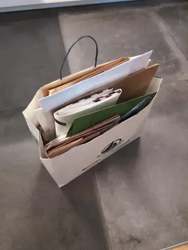 lot de sac en carton