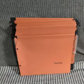Lot de 10 dossiers suspendus orange neufs