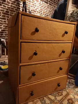 commode en carton