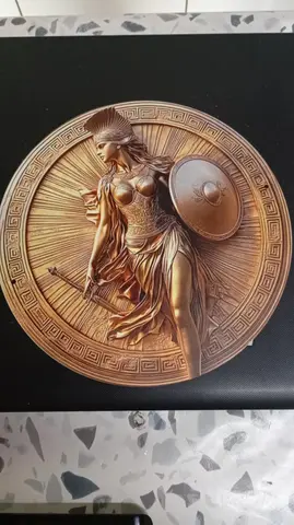 Panneau rond Athéna