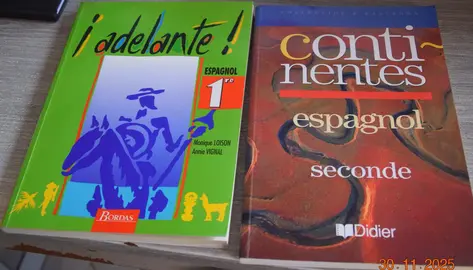 Manuel scolaire pour apprendre l'espagnol