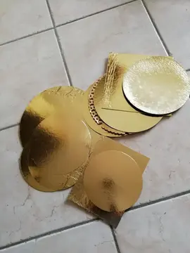 Carton doré pour bricolage Noël