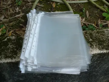 lot de pochettes transparentes