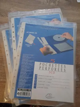 5 paquets de cinq pochettes mylti media