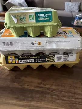 boîte à œufs vides