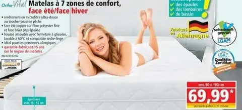 Matelas propre 90x190