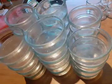 28 pots en verre type crème brûlée