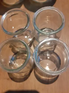 4 pots yaourt en verre