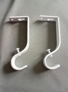 Support de tringle blanc