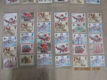 30 timbres oblitérés - NOEL - Grande-Bretagne